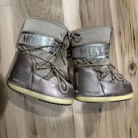 Moon Boots Icon Junior Glance Satin Boots Kids Toddler 10